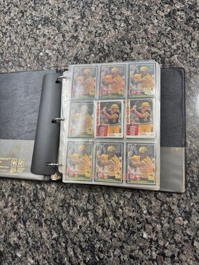 Baseball Card Binder with Brian Harper Cards EUC